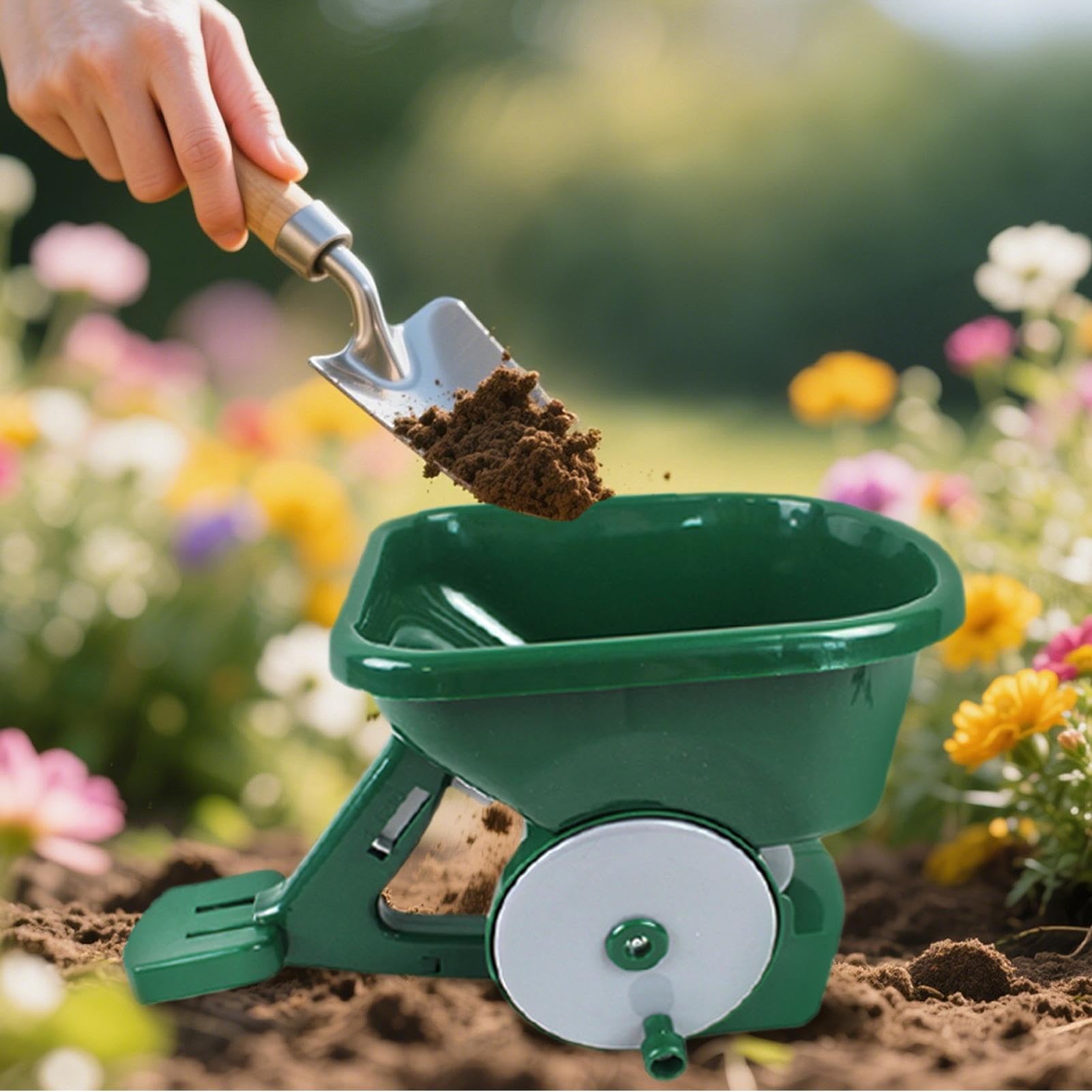Spandiconcime Per Prato 3 Litri Attrezzi Da Giardinaggio Regolabili | Spruzzatore Di Sale Invernale Seminatrice A Mano Per Giardino Per Scioglimento Neve Calce Giardino Cortile Semina E