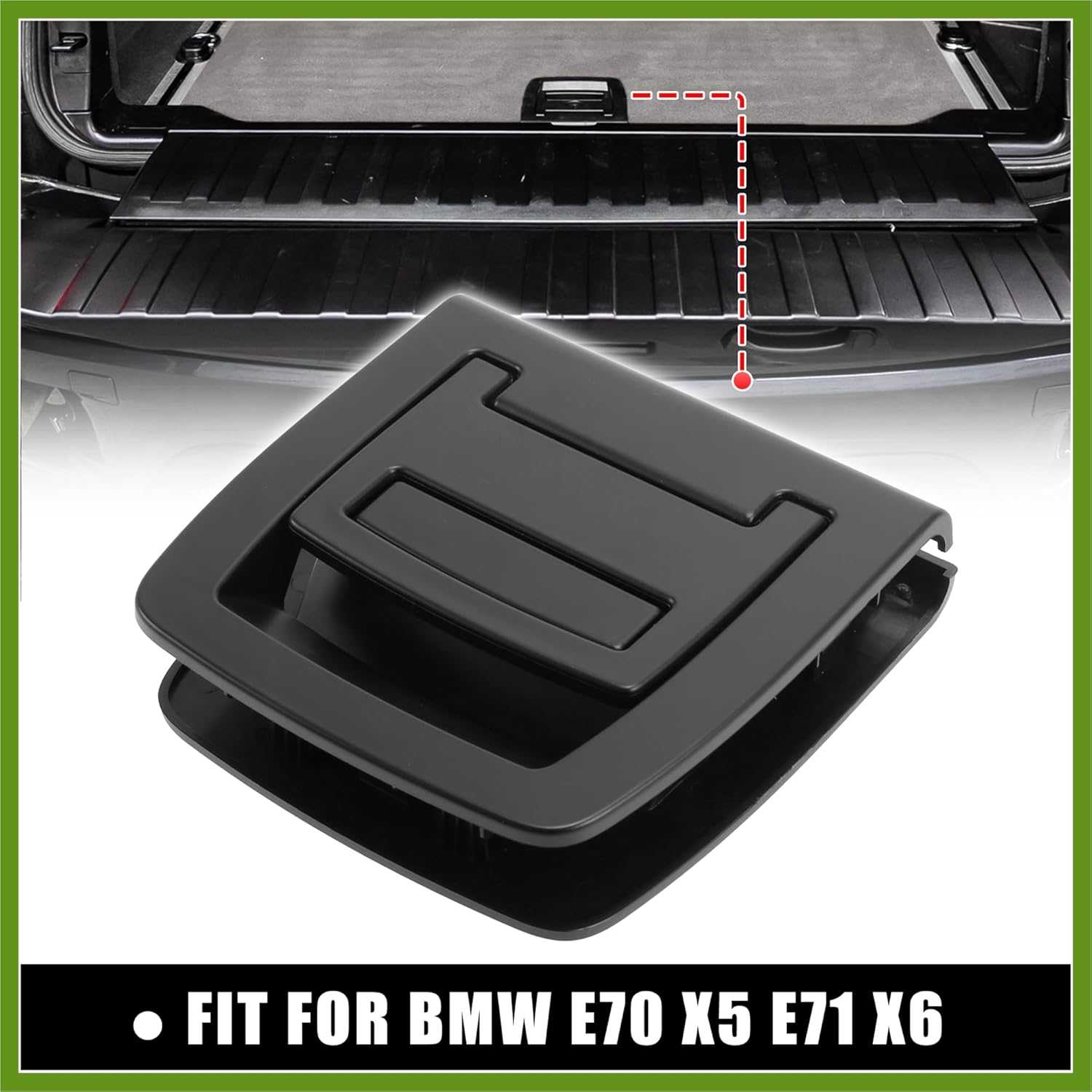 Black Rear Trunk Mat Carpet Handle for BMW E70 X5 E71 X6 2006-2013 9120283 51479120283 Vehicle Components
