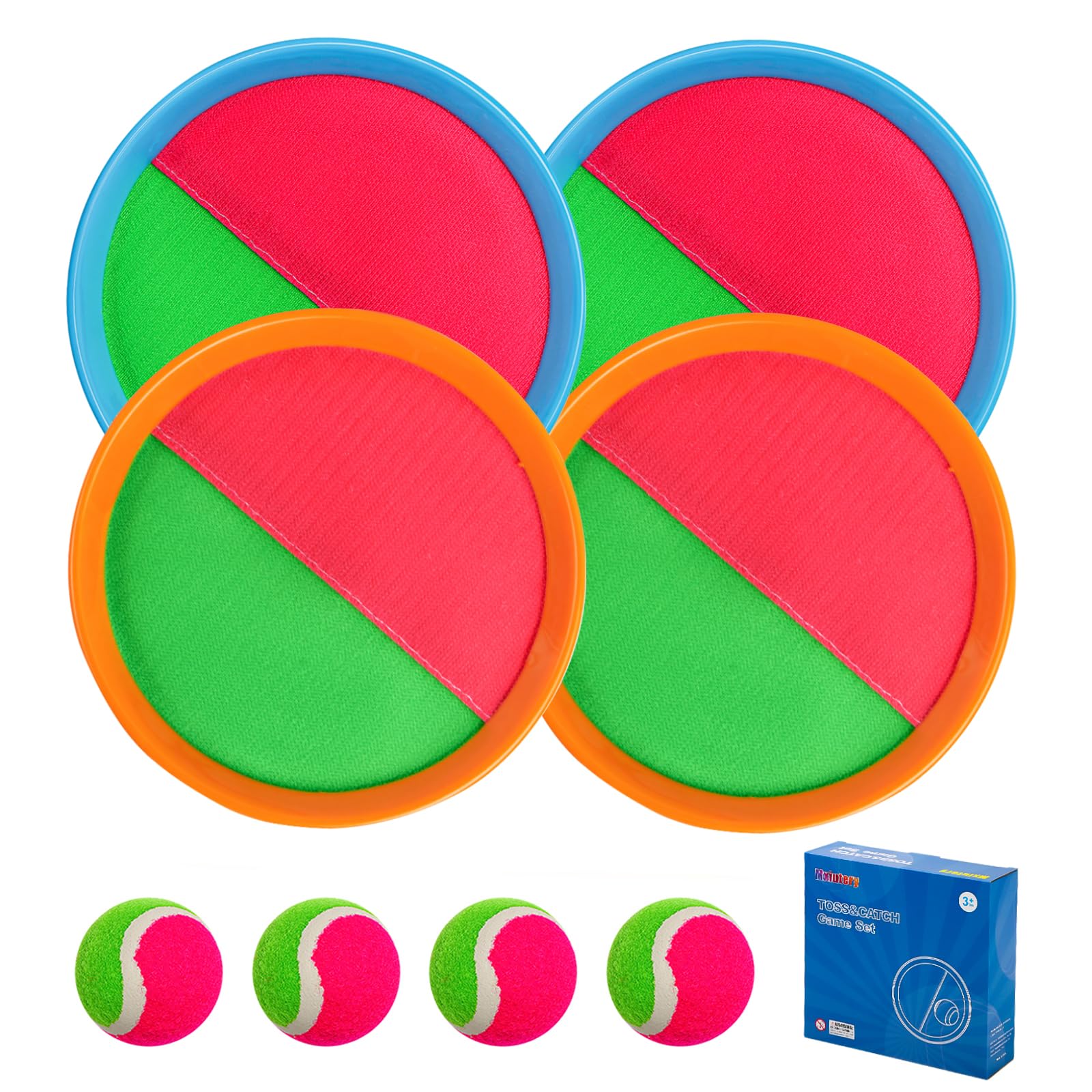 Toss and Catch Game Ball Set,Ball Catch Set, Outdoor Games Beach Games for Kids - Kids Toys Pool Toys Beach Toys Summer Toys for Kids Ages 4-8, Outside Toys for Kids Boys Girls