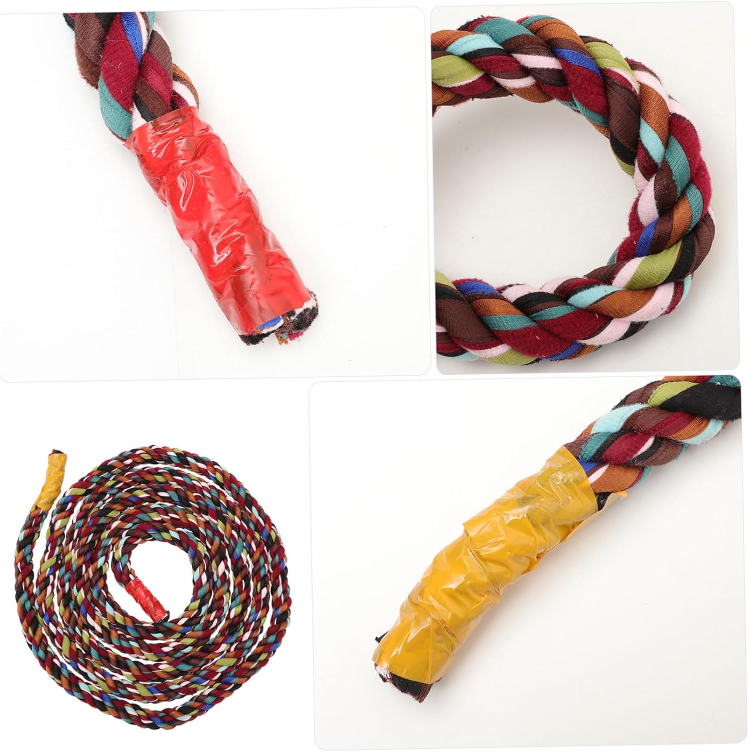Toyvian Colorful Tug of War Rope Wear-Resistant Pulling Rope for Sports Race Fabric Design for Outdoor Games for Team Competitions and Field Day Events Random Color