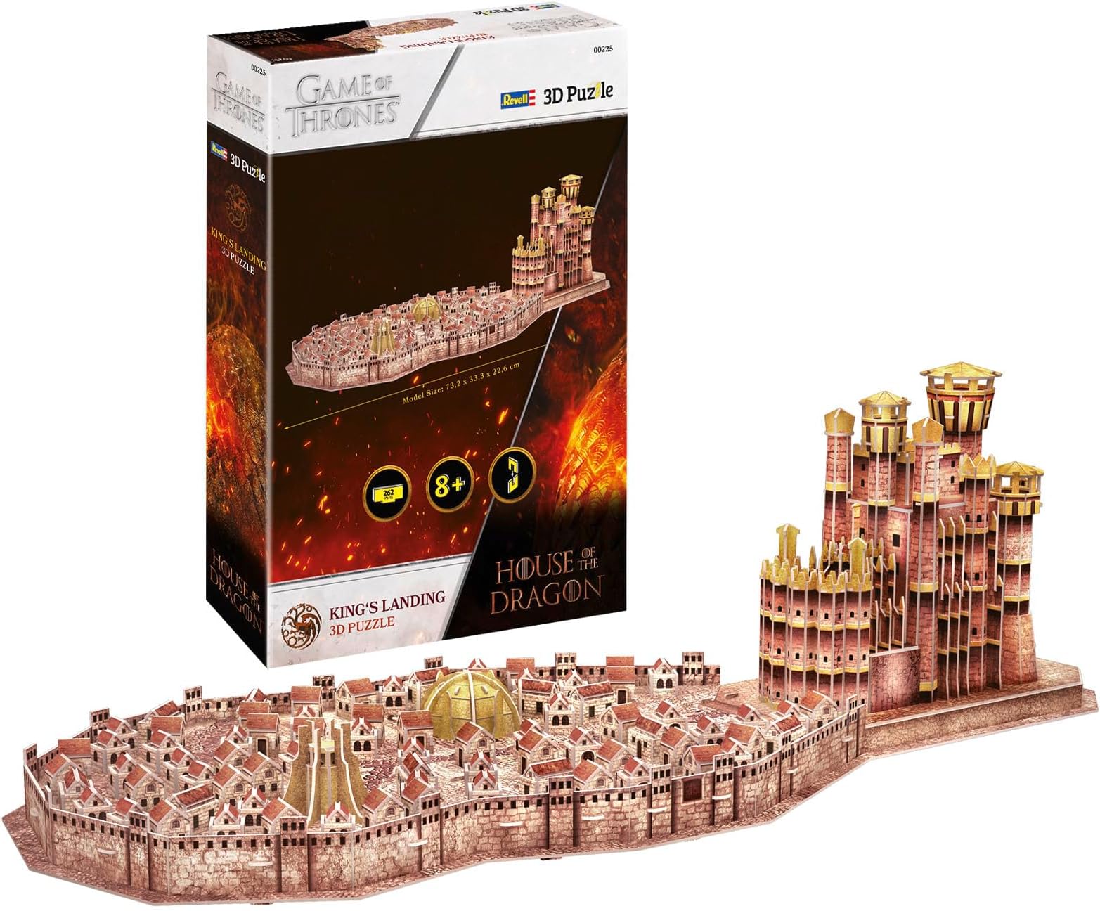 Revell 3D Puzzle I House of The Dragon King's Landing I Detailed Model with Red Keep and Septe of Baelor I Perfect for Fans and Collectors of Game of Thrones