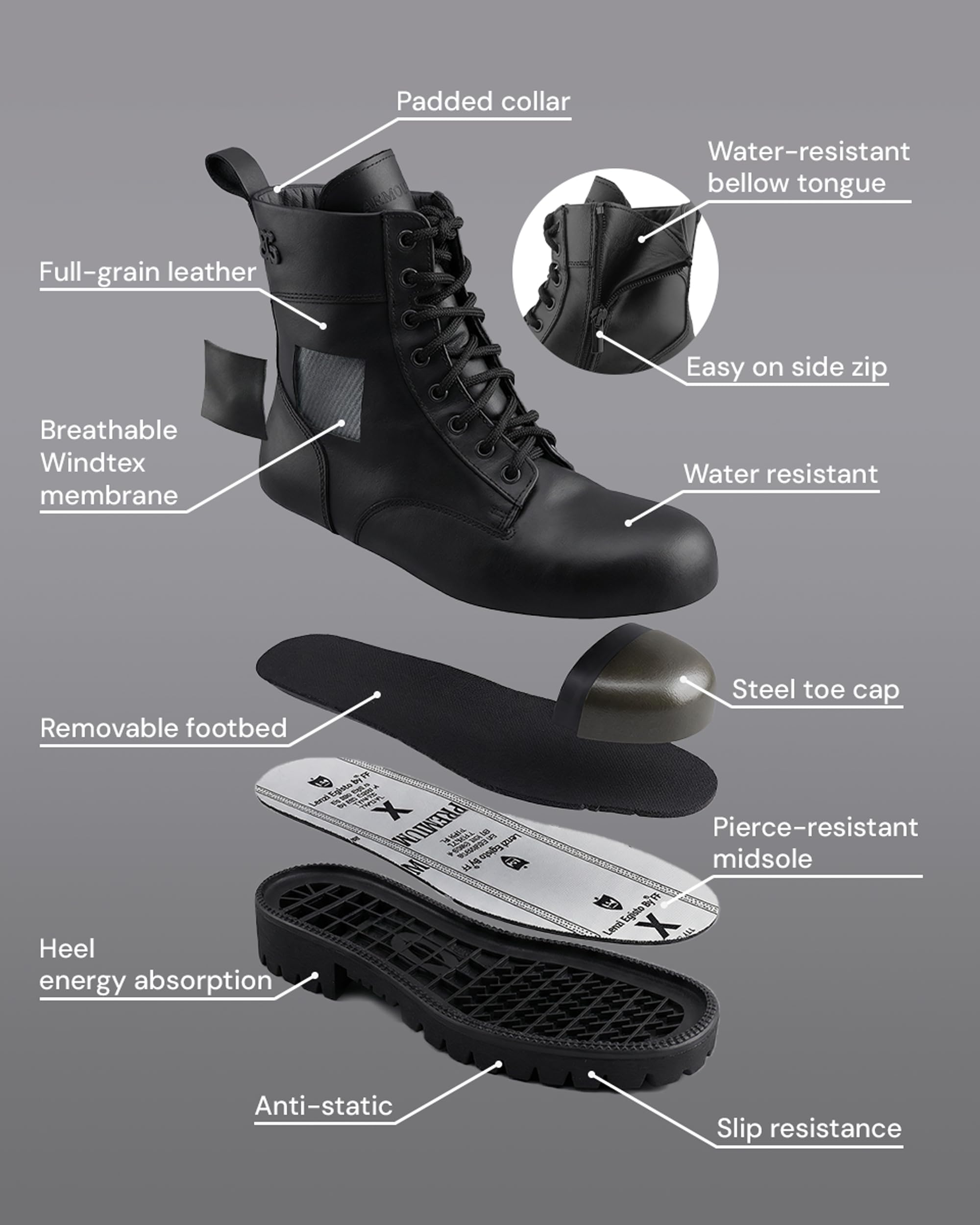 Aurora - Zapatos de seguridad para mujer