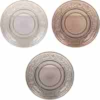 Set 6 Piattini Pane In Vetro - Decorazione Imperial Chocolate, Diametro 15 Cm - Foto 3