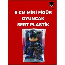 SEYF K RTAS YE 6 cm Mini Fig r Oyuncak, Sert Plastik, Polis
