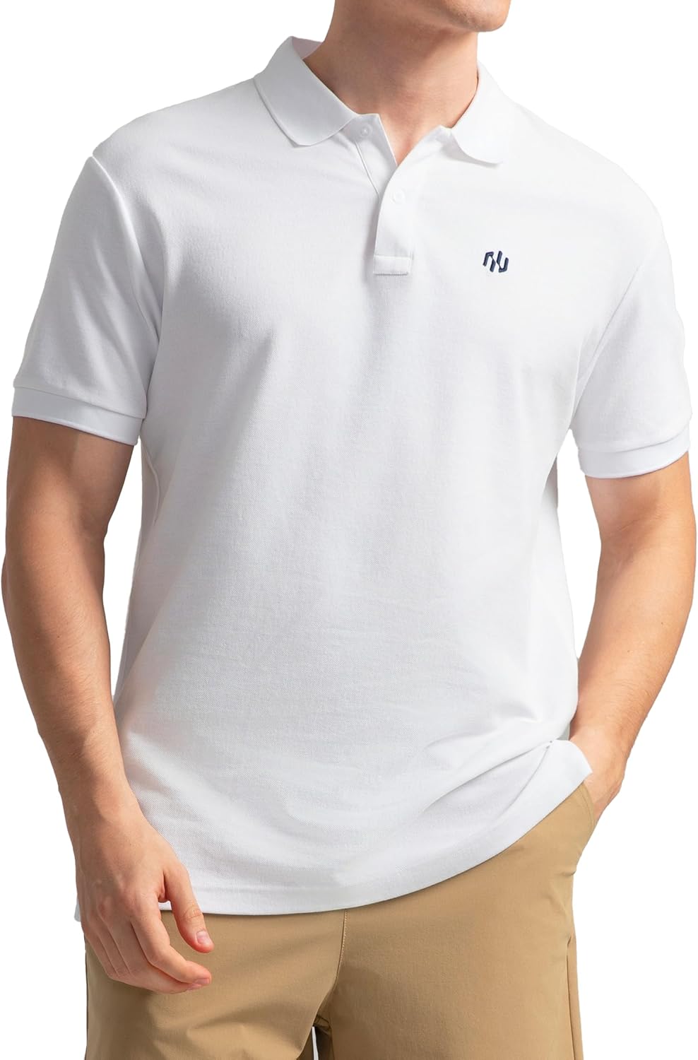 HISDERN Air 305 Men's Slim Fit Golf Polo Shirt Performance Quick Dry Breathable Stretch Comfy for Sport and Casual Wear