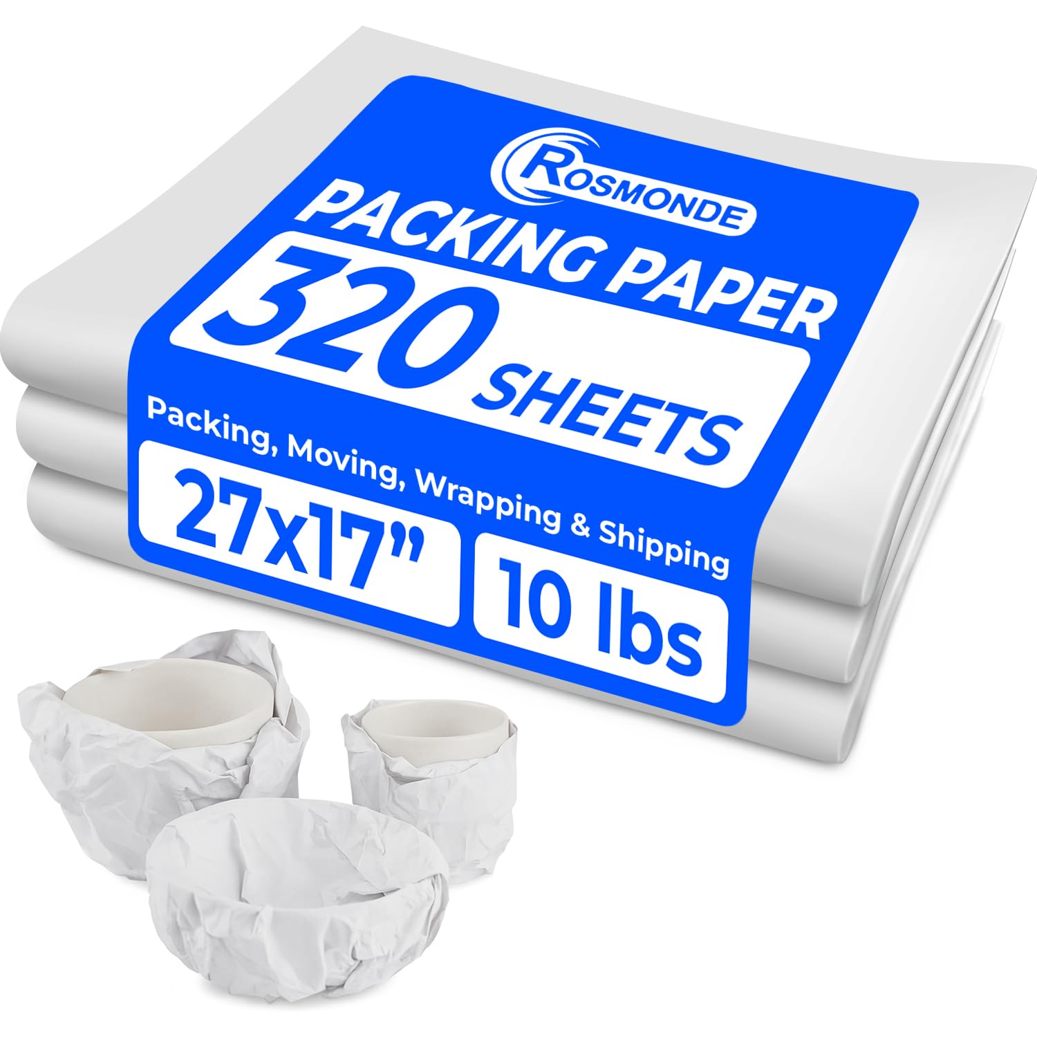 Rosmonde Packing Paper - 320 Sheets for Moving & Shipping -1