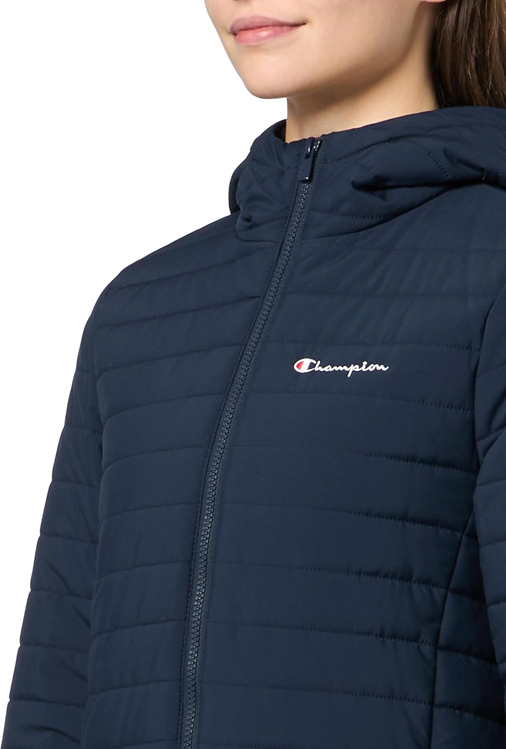 Champion womens Lightweight Long Hooded Puffer - Image 5