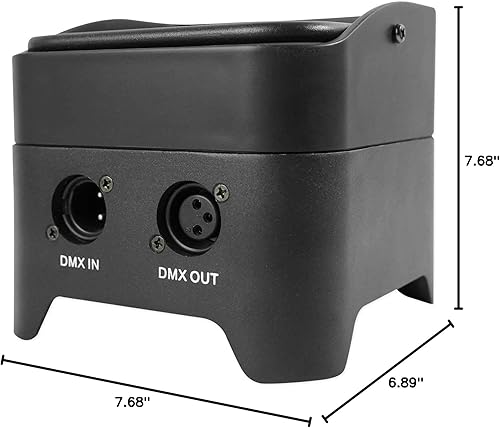 Miniatura 10 de (4) Rockville Best PAR 50 - Luces de lavado recargables inalámbricas DMX+RGBWA+UV+bolsa