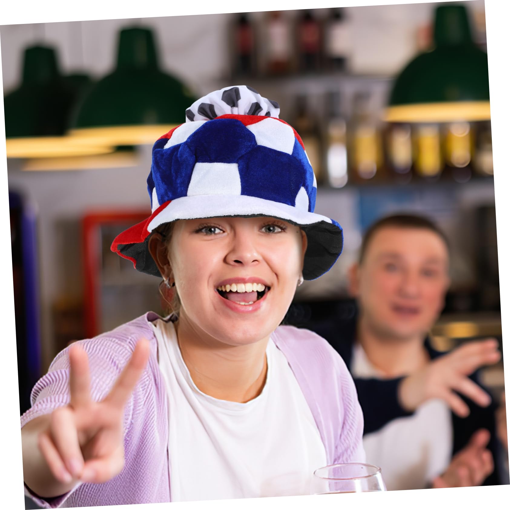 ifundom 3pezzi Cappello Da Tifoso Di Calcio Leggero Accessorio Per Partite e Celebrazioni Sportive Design Divertente Per Festeggiamenti Di Calcio Adatto Di Tutte Le Età Francia