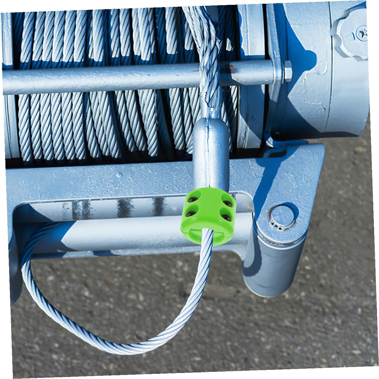 Alipis Synthetic Winch Rope Fairlead Chain Cover Sleeve ATV Winch Stopper Chain Sleeve