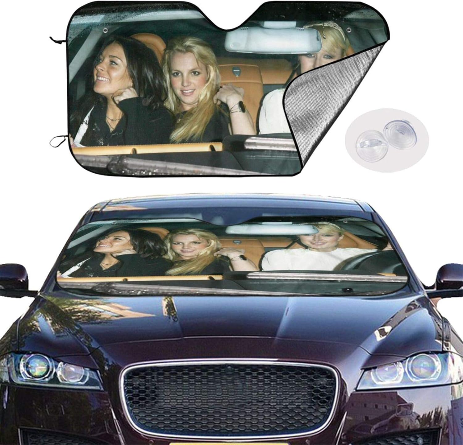 Foldable Car Windshield Sun Shades Universal Fit 51.2" X 27.5"Keep Your Vehicle Cool, Uv Sun and Heat Reflector Car Truck SUV