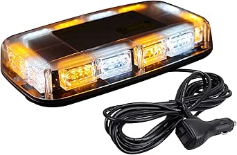 ASPL Upgraded 48LED Roof Top Strobe Lights with Magnetic Base for 12-24V Vehicles