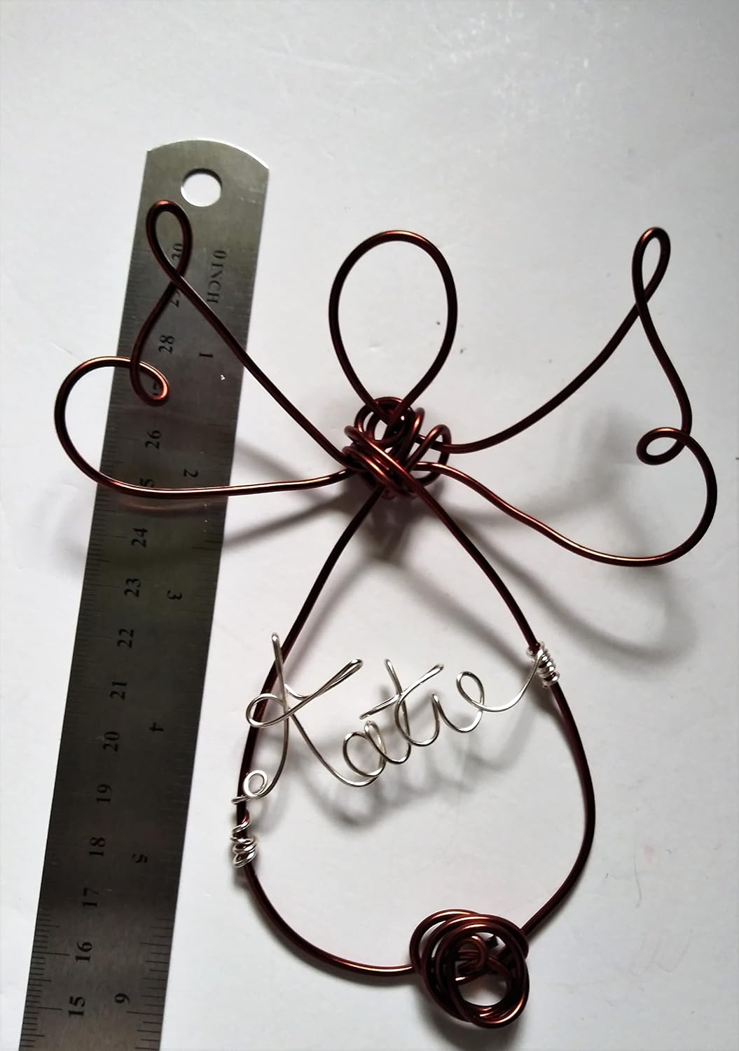 Personalized Angel Christmas Ornament in Choice of Colors & Name