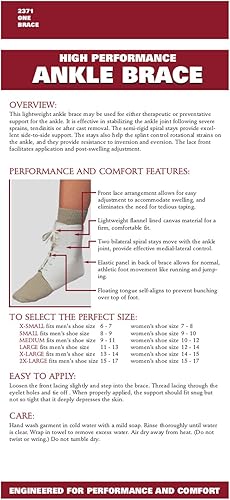 Miniatura 4 de OTC Tobillera, lona con cordones, estancias espirales semirrígidas