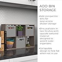 Vista 13 de ClosetMaid Mini 6-Cube Desktop or Wall Mount Organizer, Weathered Teak