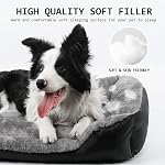DogBaby Dog Bed, Orthopedic Dog Beds for Medium Large Dogs, Washable Dog Bed Comfortable and Breathable Dog Bed Medium, Soft Cotton Large Dog Couch Pet Bed with Sides