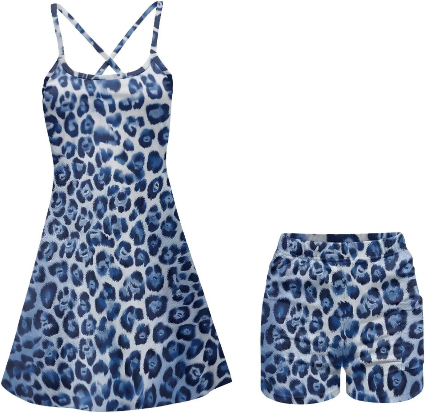 Womens Tennis Dress with Shorts Pocket Athletic Dress for Summer Dresses Golf Outfits