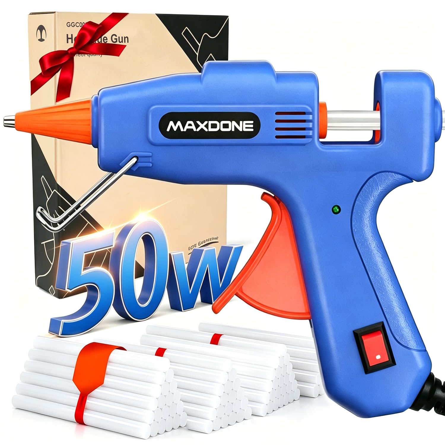 Mini Hot Glue Gun Kit 50W: Mini Glue Gun Fireproof Upgraded Version