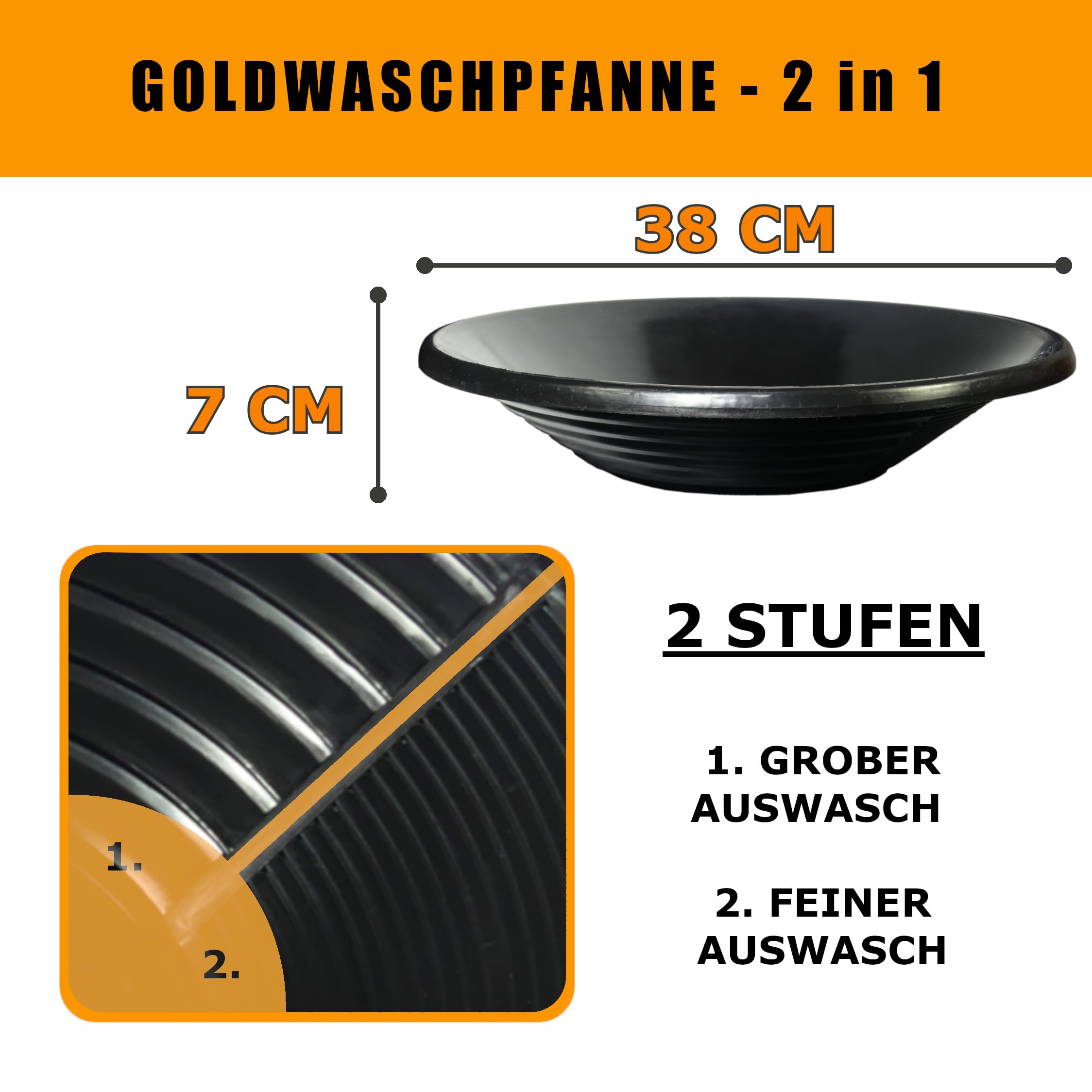 Goldwaschen Set Allrounder Prospektion Produktion