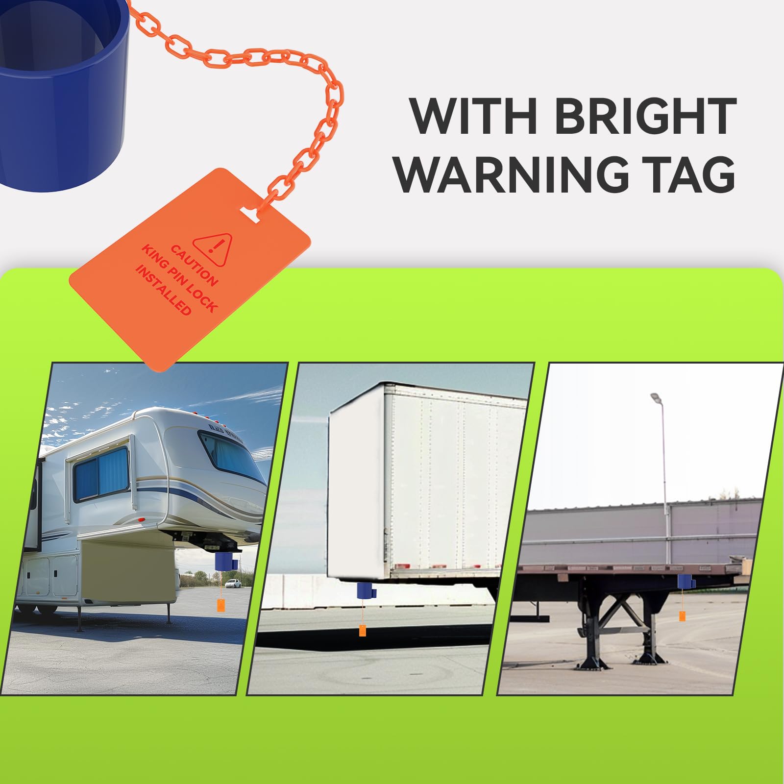 J702 Heavy Duty Steel Kingpin Lock - Secure Your Trailer