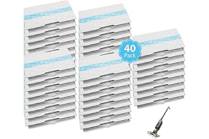 40 Disposable Mop Pads for Shark Vacmop Vacuum Mops