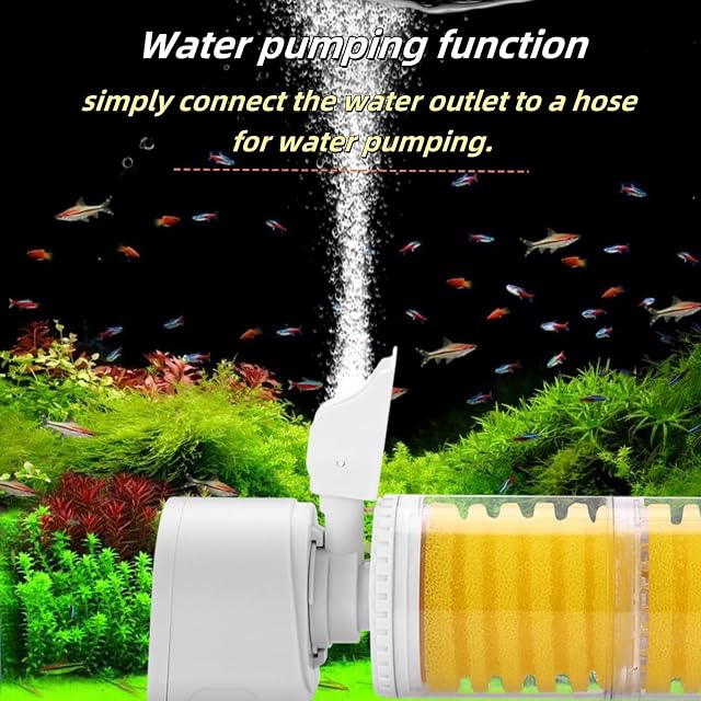 Foto 4 de 7 de INXKED Ultimate Tank Filter, Djustable Internal Fish Tank Vacuum Filter