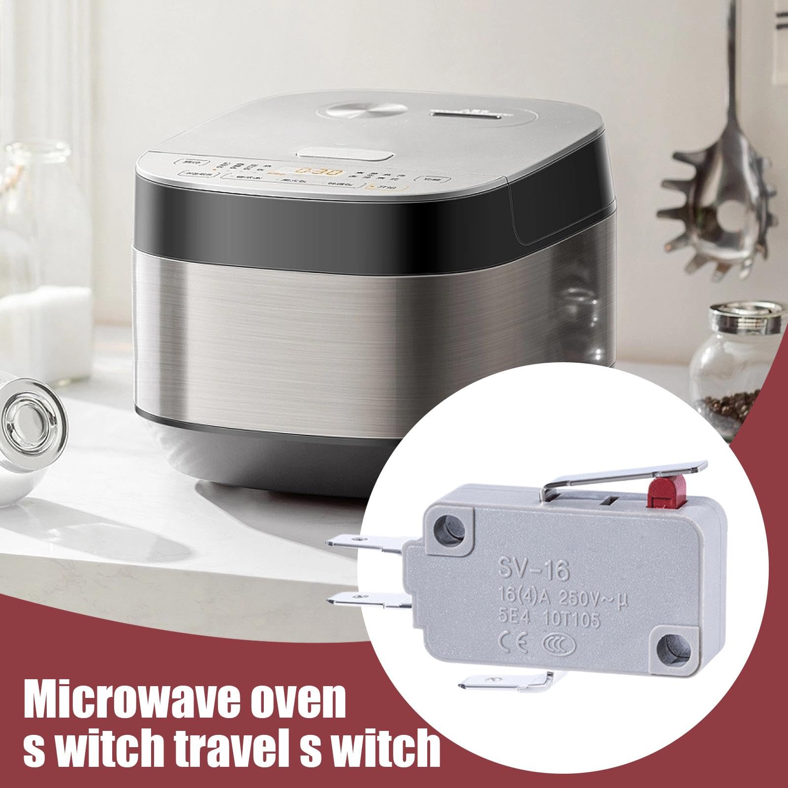 Remplacement des boutons du micro-ondes,Pièces de rechange du four à micro-ondes | Remplacement du bouton de la porte du micro-ondes - Interloc de porte de micro-ondes, accessoires de
