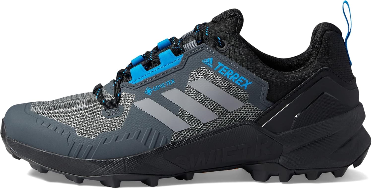 adidas Terrex Swift R3 Gore-TEX® Hiking Shoes Black/Grey/Blue Rush 11.5 D (M)