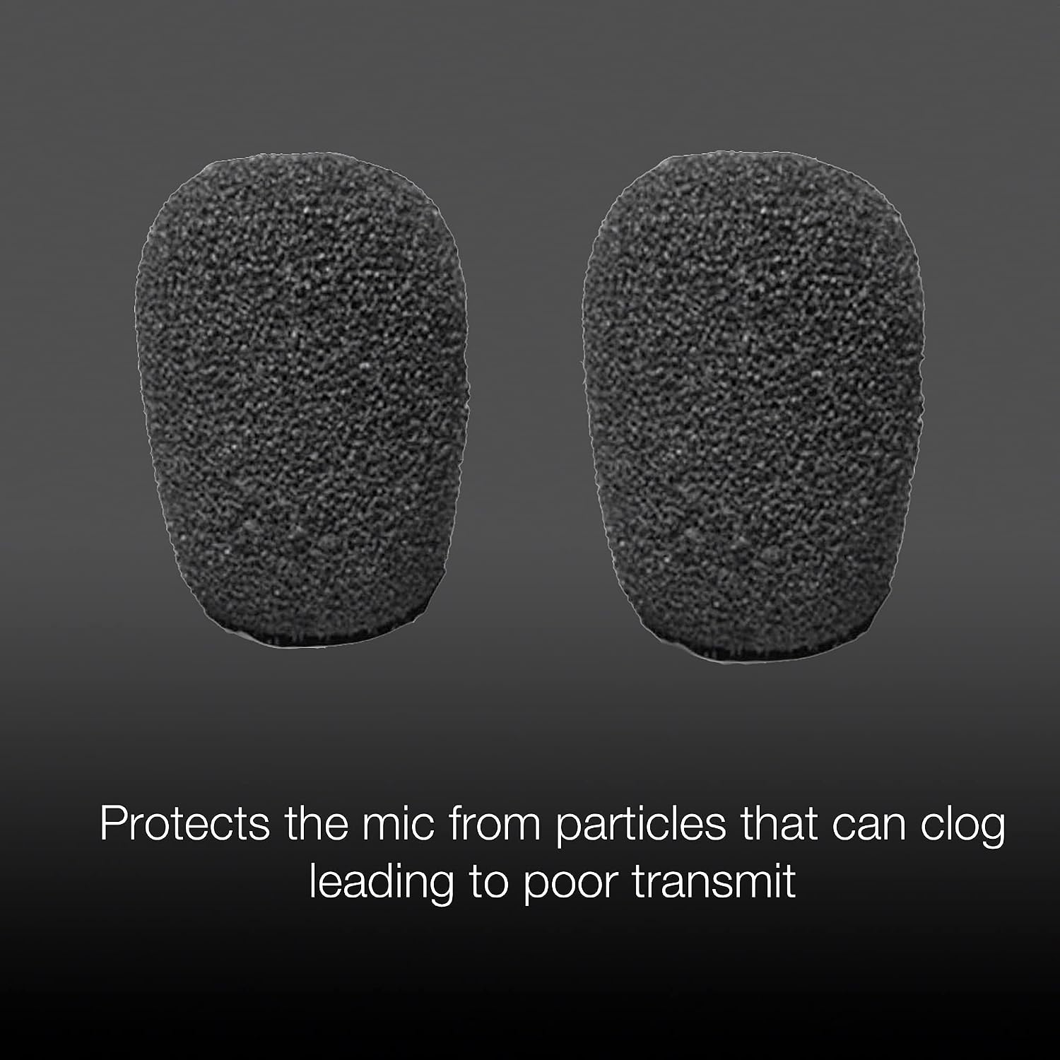 Universal Headset Foam Microphone Windscreens- Global Teck 10 pk, Mic Covers For Blue Parrot B250, B350, B450, B550, C400 Plantronics, Jabra, Lapel, Lavaliers,Telex, Movo, VXI- Lux, Passport, Logitech