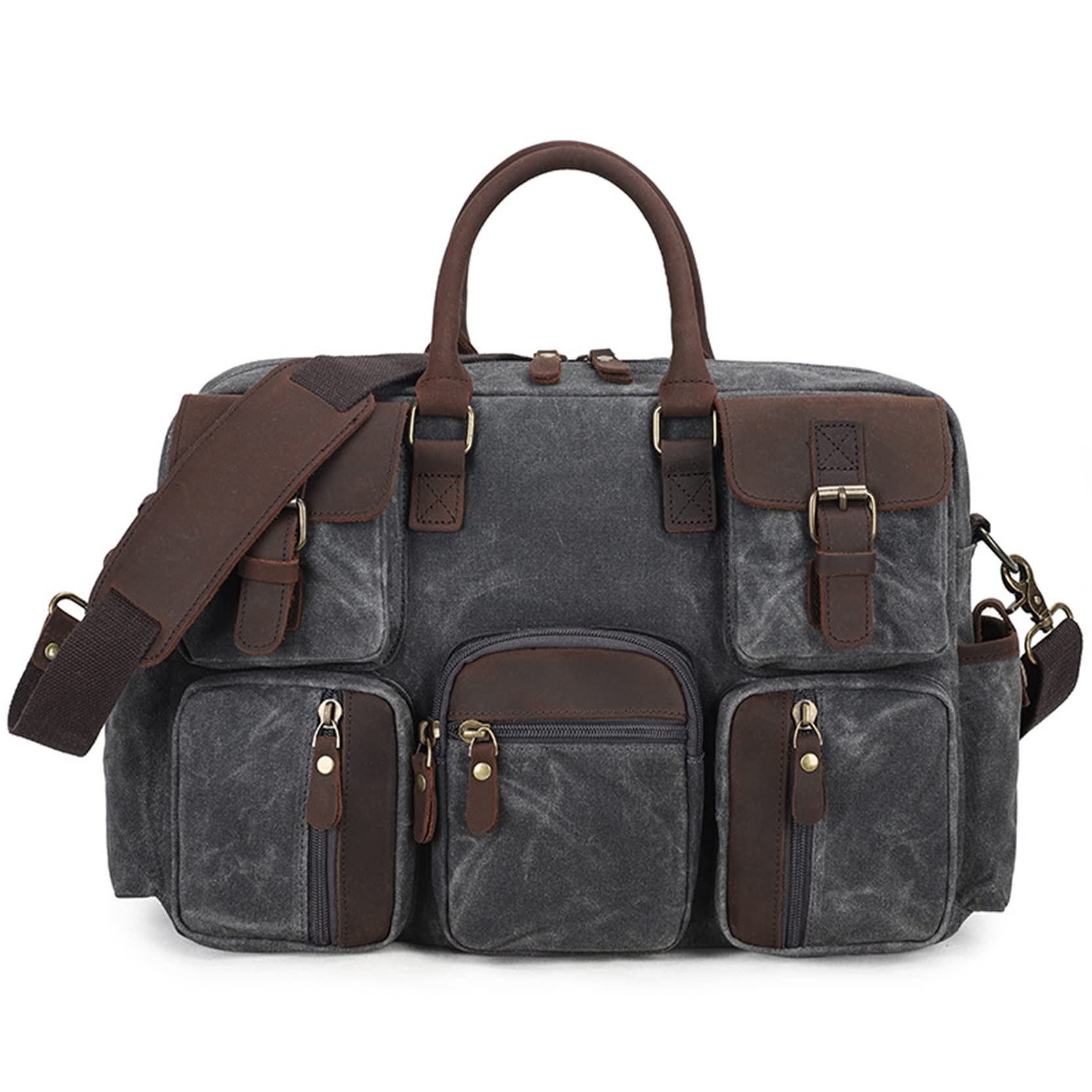 Porte-documents d'ordinateur portable 15inch et sac de messager bandoulière homme