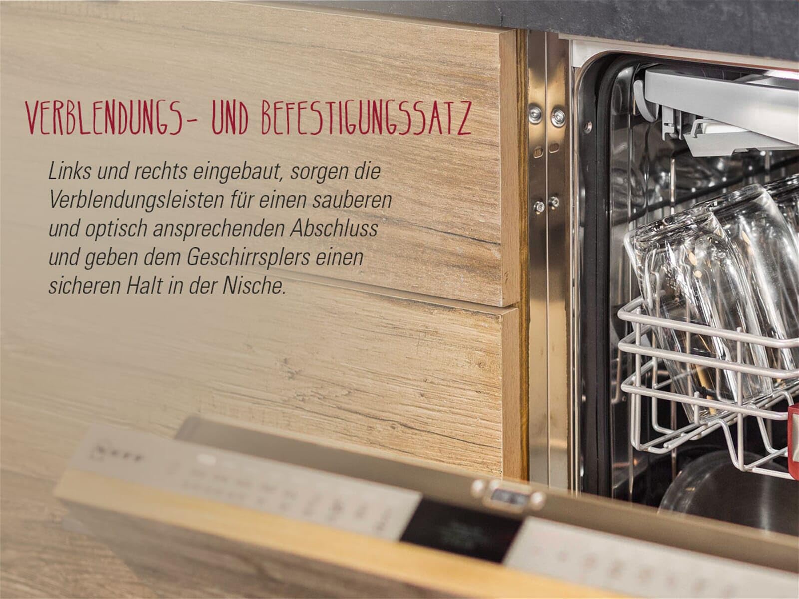 NEFF Z7861X1 Geschirrspülerzubehör, Verblendungs-und Befestigungssatz Niro 81