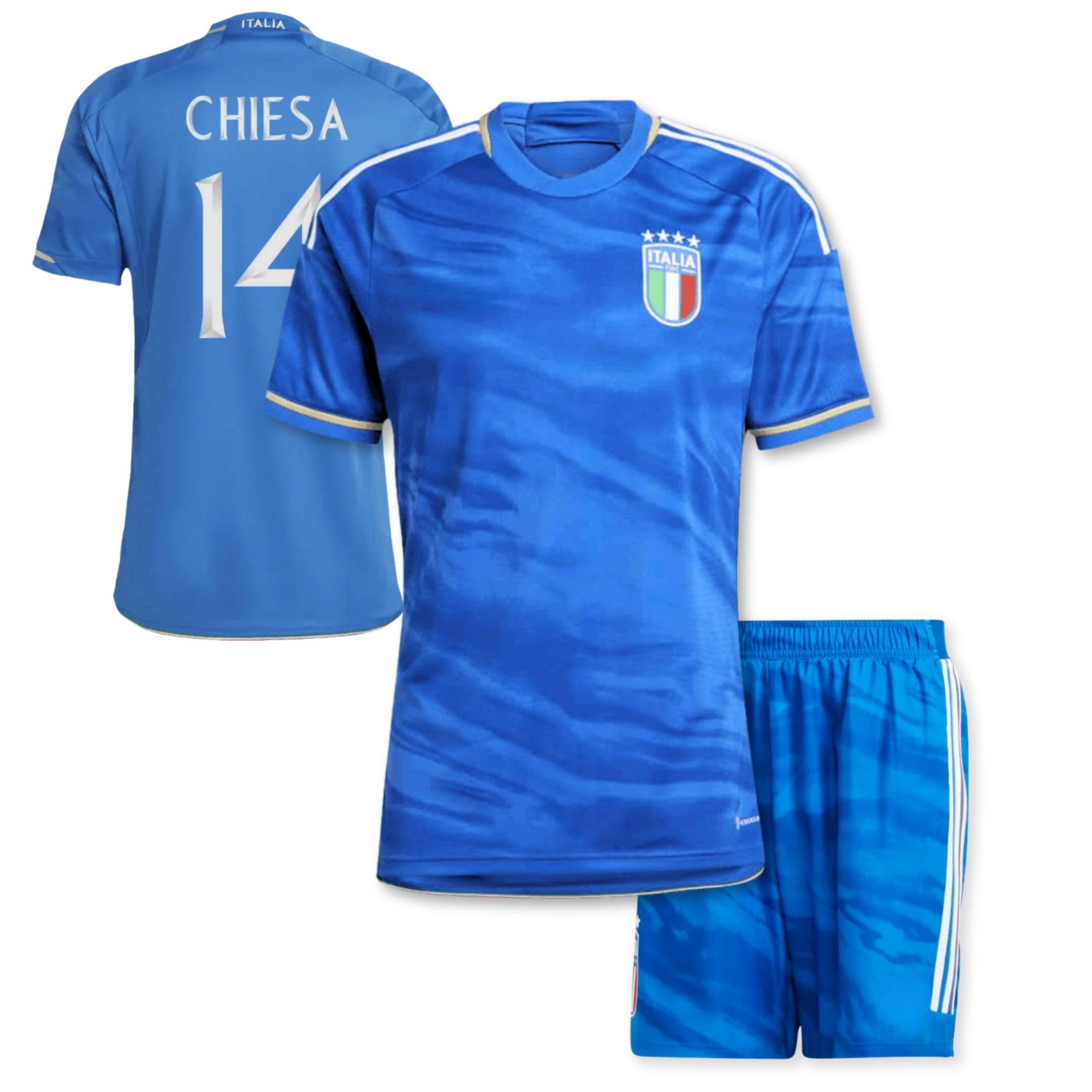 Magico MercatoItaly Football Soccer Jersey for Kids – CHIESA Jersey kit for boys & Girls - Jersey Gift Tracksuits Costume - Kids & Adults Jersey & Short