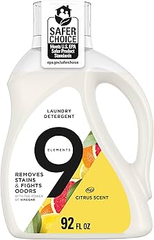ナインエレメンツ 洗濯洗剤 10本 Amazon.com: 9 Elements Liquid Laundry Detergent, Lemon Scent, 46