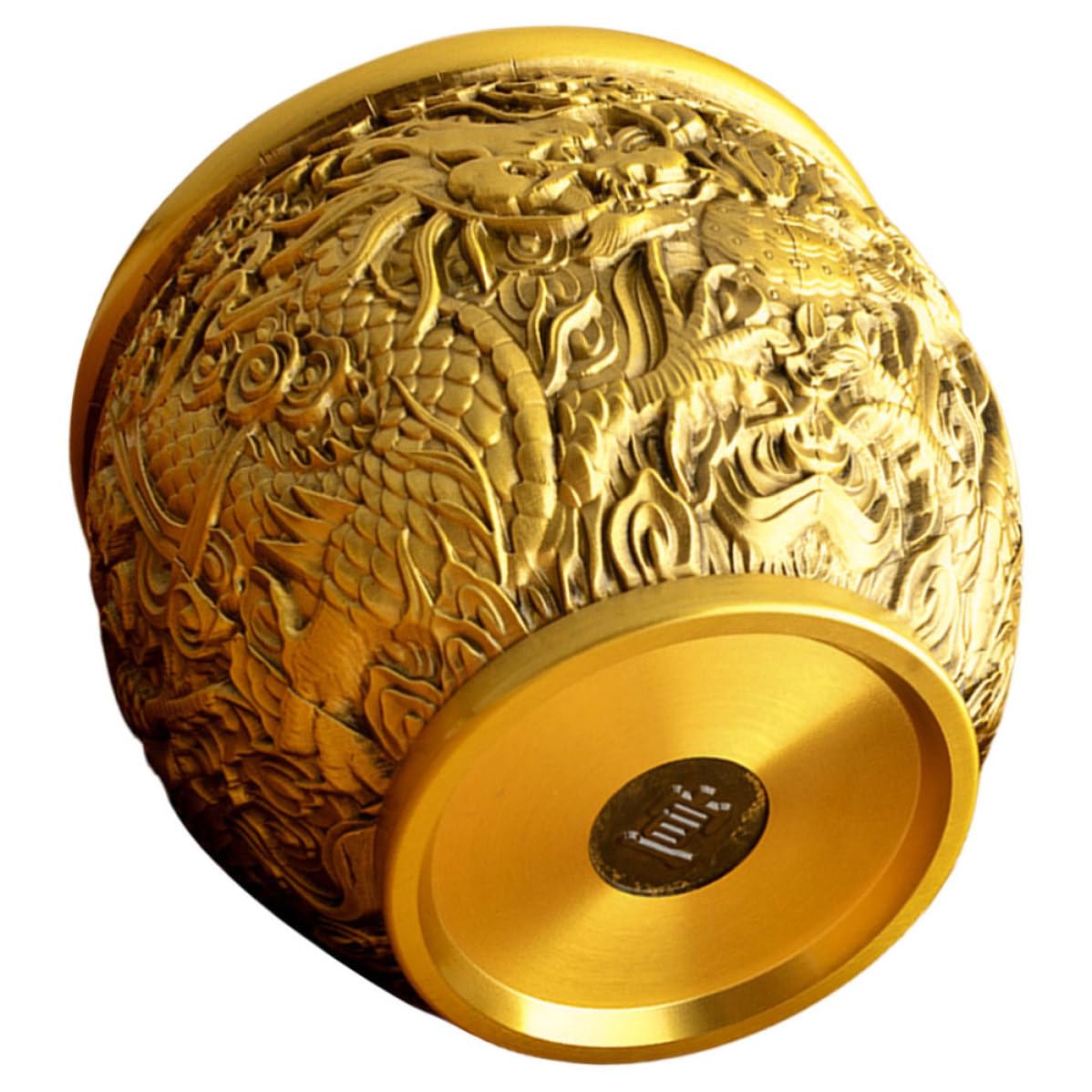 Bol à Trésors en Laiton SHINEOFI avec Motif Dragon pour Décoration de Bureau
