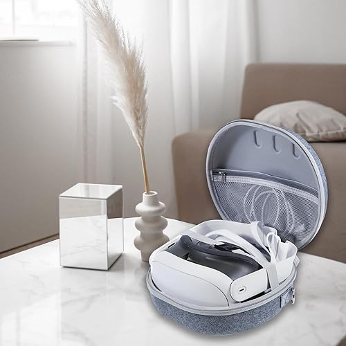 Miniatura 5 de Estuche rígido de transporte para Quest 3, estuche de viaje para auriculares de realidad virtual para accesorios Quest 3, adecuado para viajes y