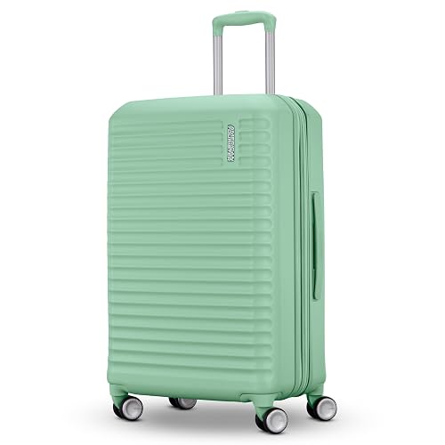 American Tourister Stratum 3.0 Medium 24-Inch Spinner, Airline Approved, Durable Hardside Luggage, Expands 1.5', RightHe