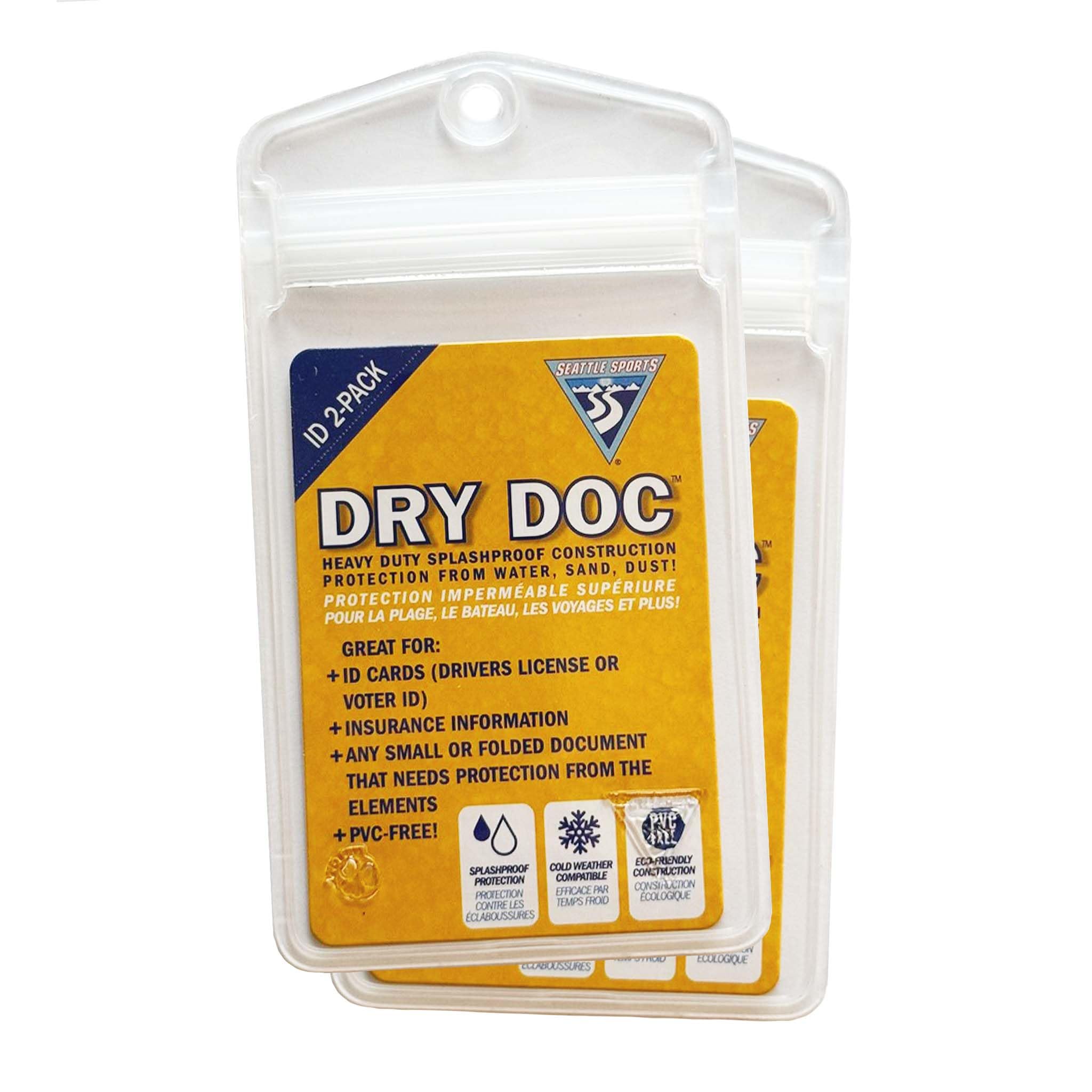 Seattle Sports Dry Doc Waterproof ID Case (Pack of 2)