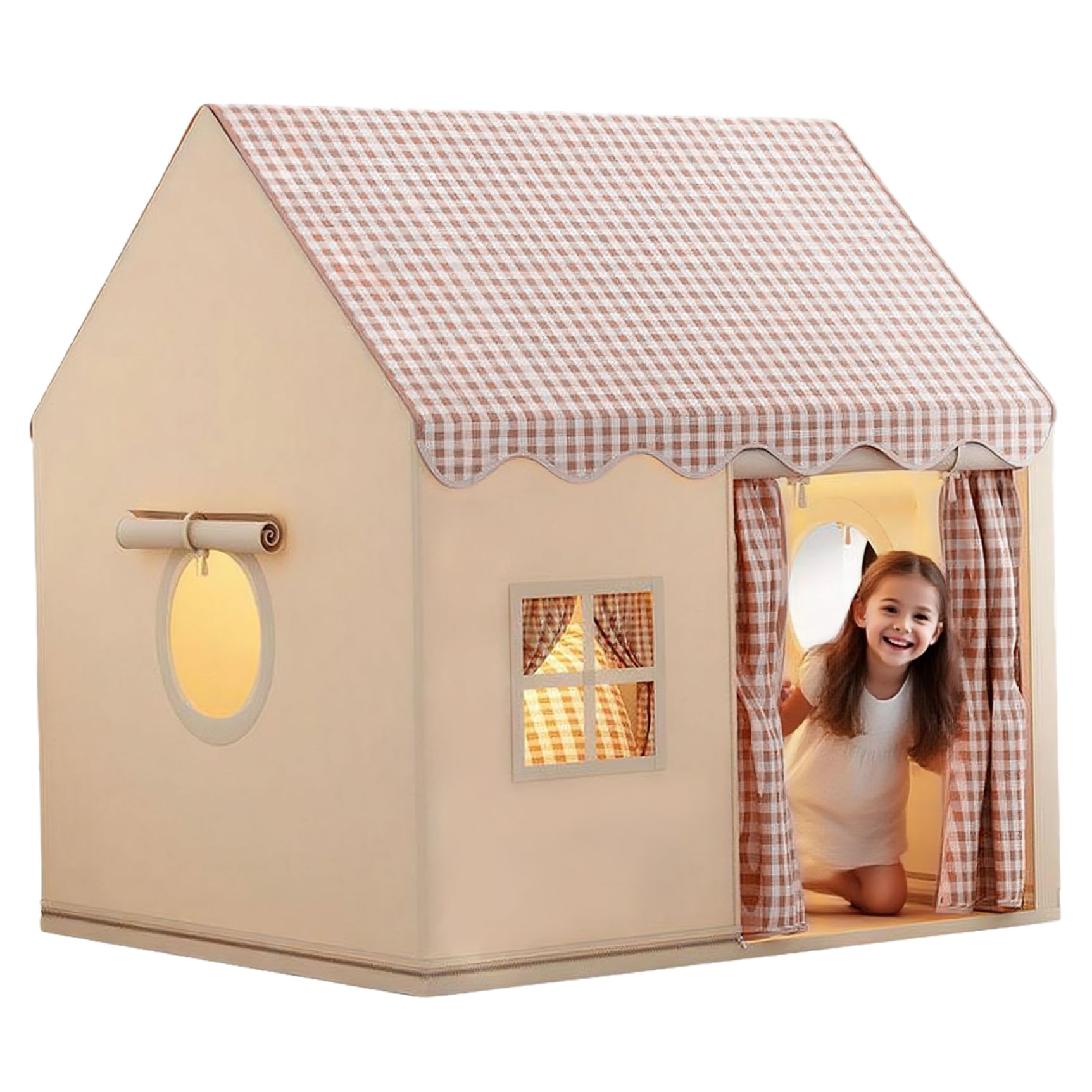 Tienda de campaña para niños transpirable con puerta y estructura estable 7