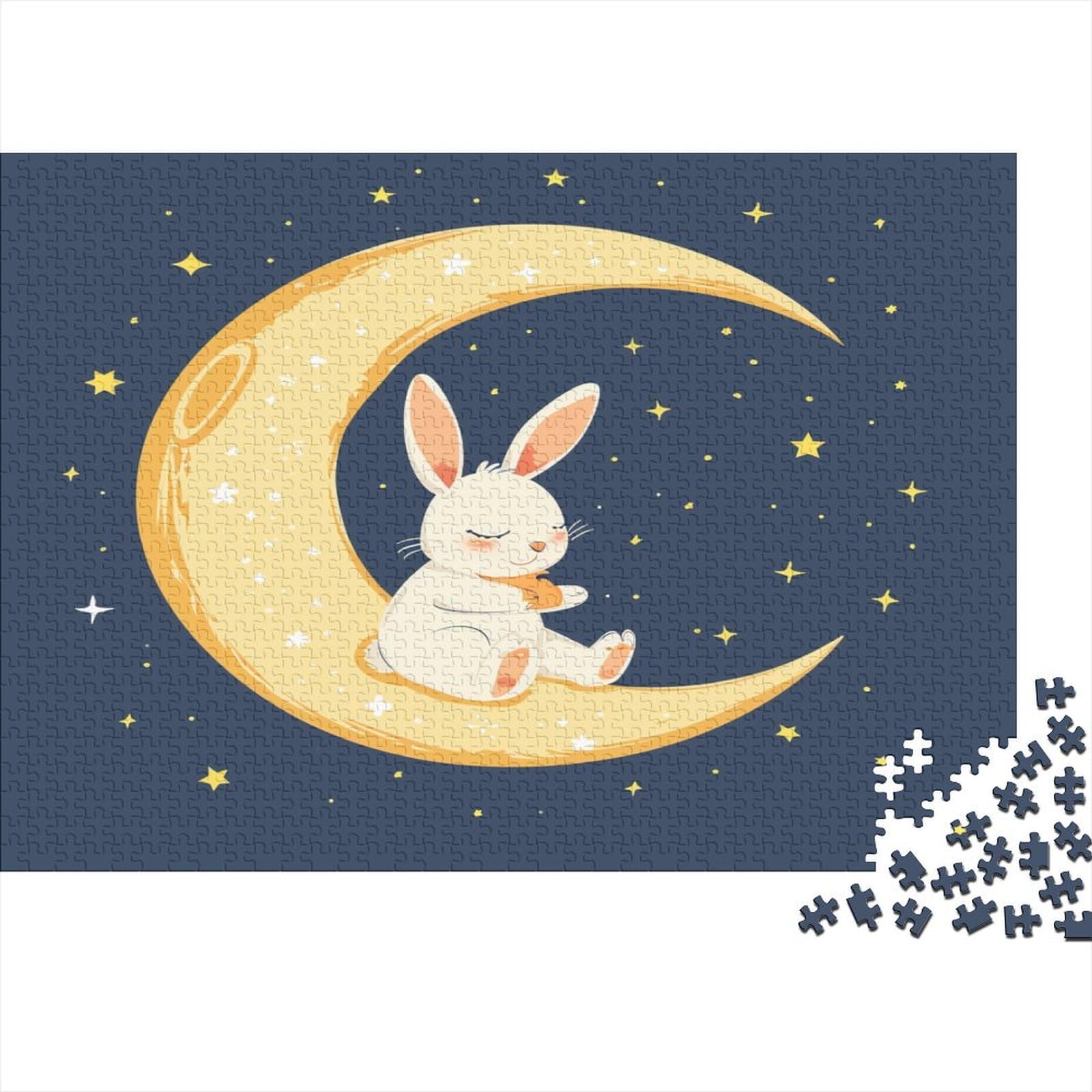 Rabbit Puzzles Puzzle 1000 elementów, Puzzle dla dorosłych, Puzzle - Wysokiej jakości druk 1000 sztuk (75 x 50 cm)