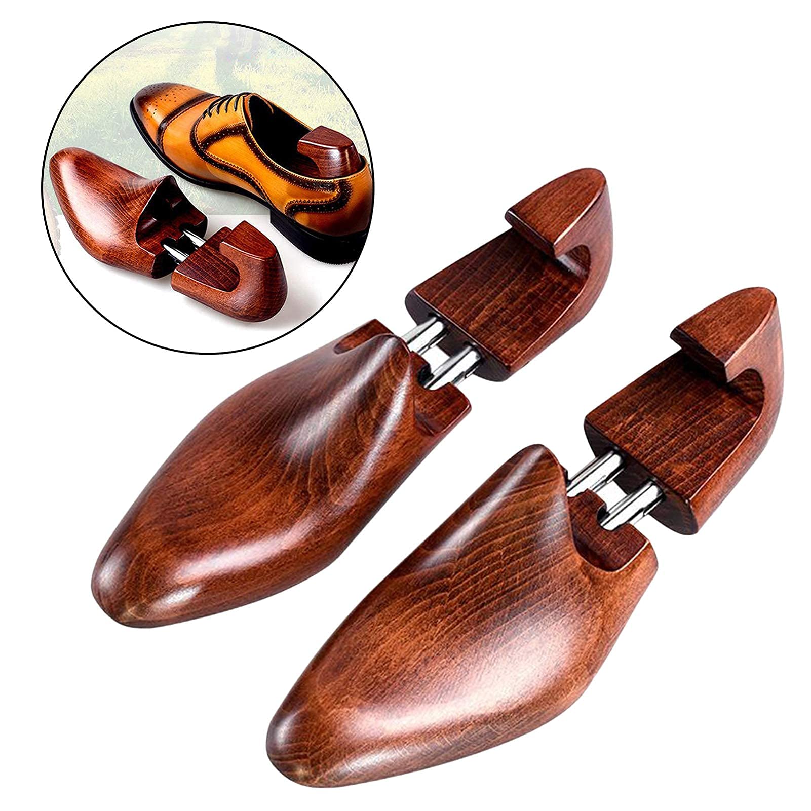 El estirador de zapatos profesional amplía la altura y la longitud del calzado, el estirador de zapatos de mujer / hombre, el estirador de zapatos de madera, pone fin a los juanetes y las ampollas (m