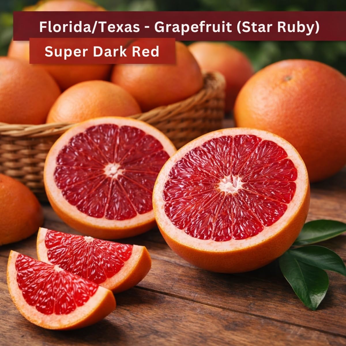 Florida Texas Grapefruit Star Ruby Super Dark Red 8kg