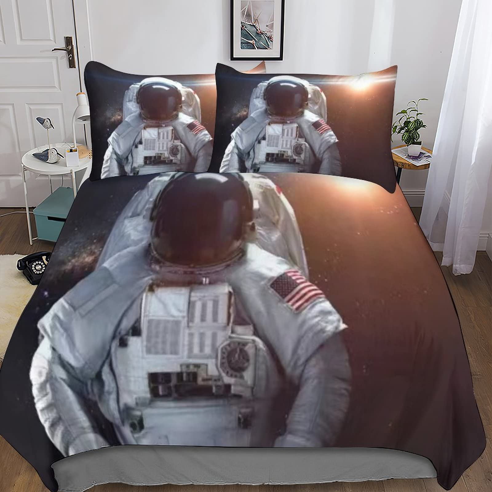 Housse de couette astronaute impression 3D de qualité supérieure