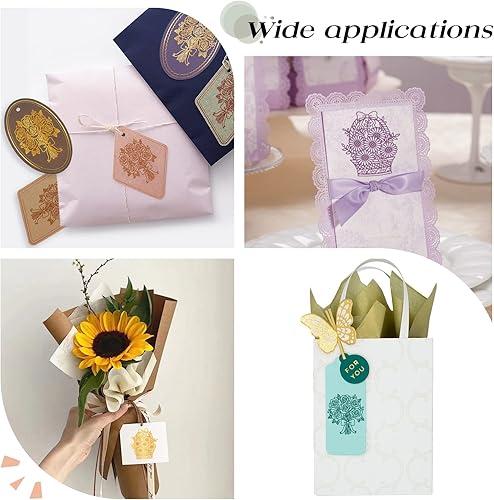 Miniatura 7 de GLOBLELAND 2 piezas de ramo de rosas y margaritas, plato de papel de aluminio para bricolaje, álbumes de recortes, decoración de tarjetas de