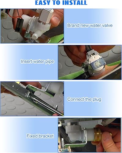Miniatura 6 de Compatible con piezas de repuesto de válvula de entrada de agua para lavavajillas GE #WD15X22999 WD15X26140 WD15X24213 con entrada GHT