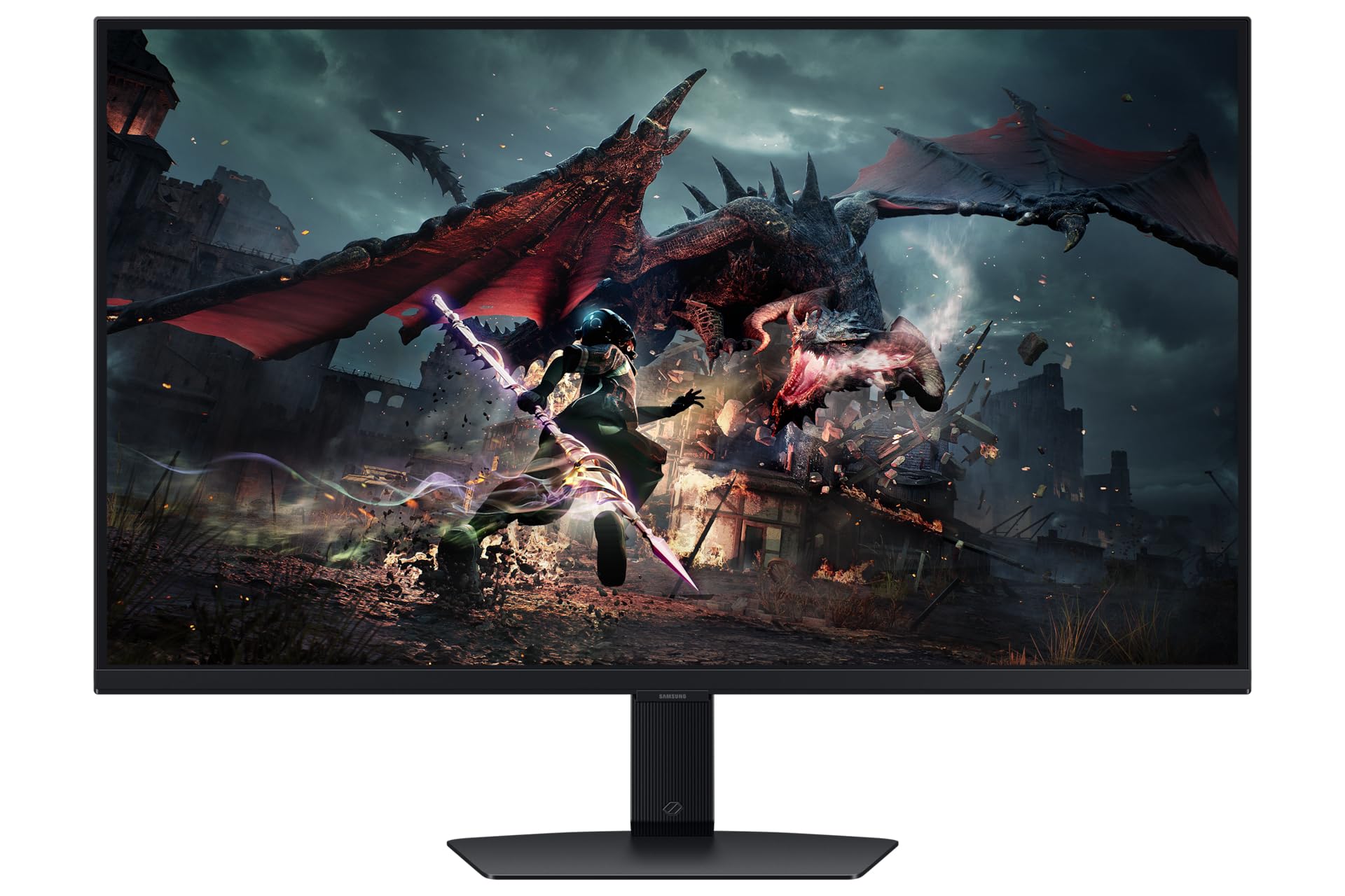 Samsung Odyssey G50D - Pantalla para PC (32 Pulgadas, 180 Hz, 1 ms, Pantalla rápida IPS, resolución QHD: 2560 x 1440, Contraste 1000:1, AMD FreeSync, Auto Source Switch +, HDR400, pie Ajustable,