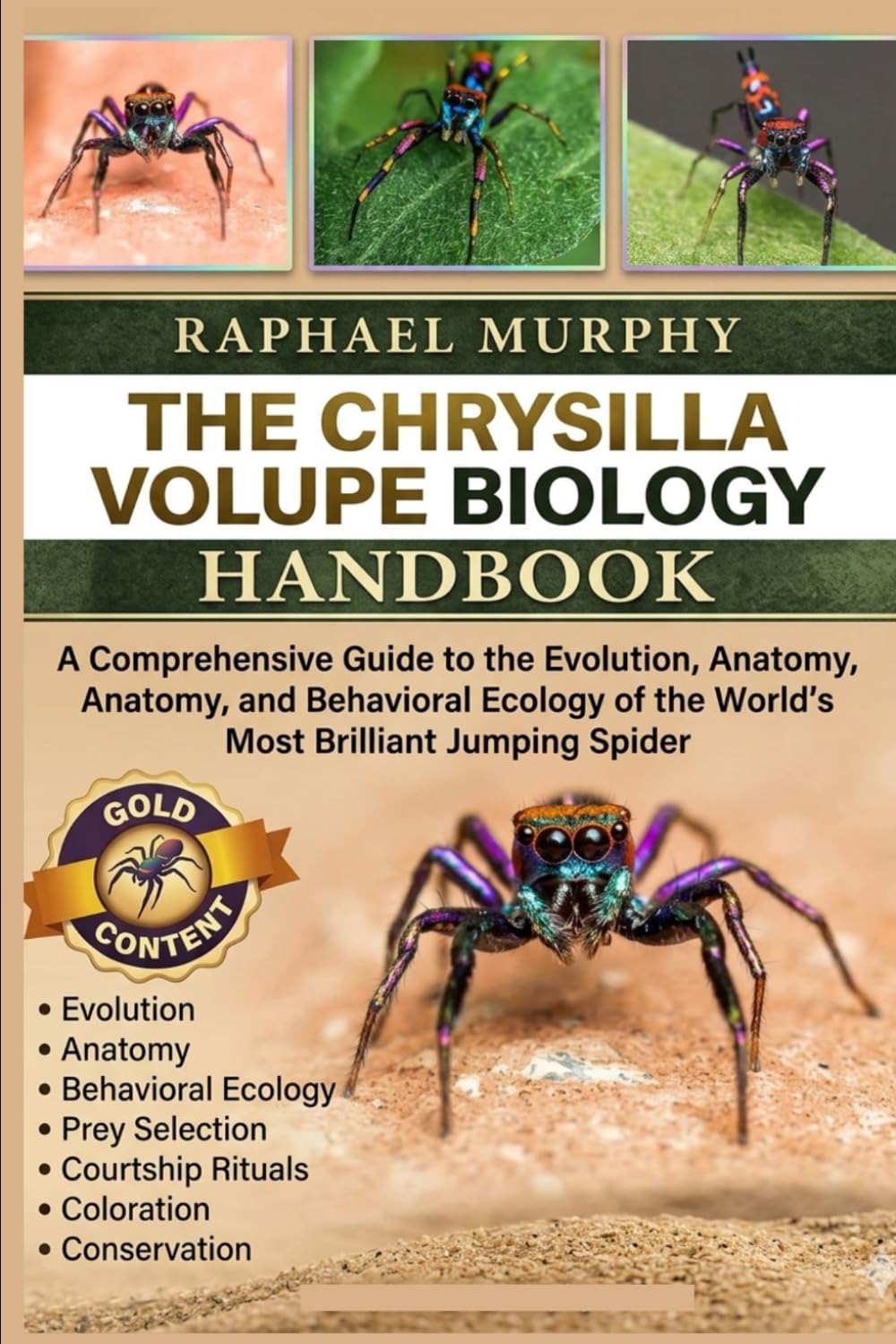 THE CHRYSILLA VOLUPE BIOLOGY HANDBOOK: A Comprehensive Guide to the Evolution, Anatomy, and Behavioral Ecology of the World’s Most Brilliant Jumping Spider