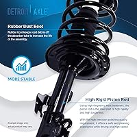 Vista 1809 de Detroit Axle - Kit de suspensión delantera de 10 piezas para Chevy Aveo Aveo5 Pontiac G3 Wave 2 Ready Struts Assembly 2 Enlaces de barra