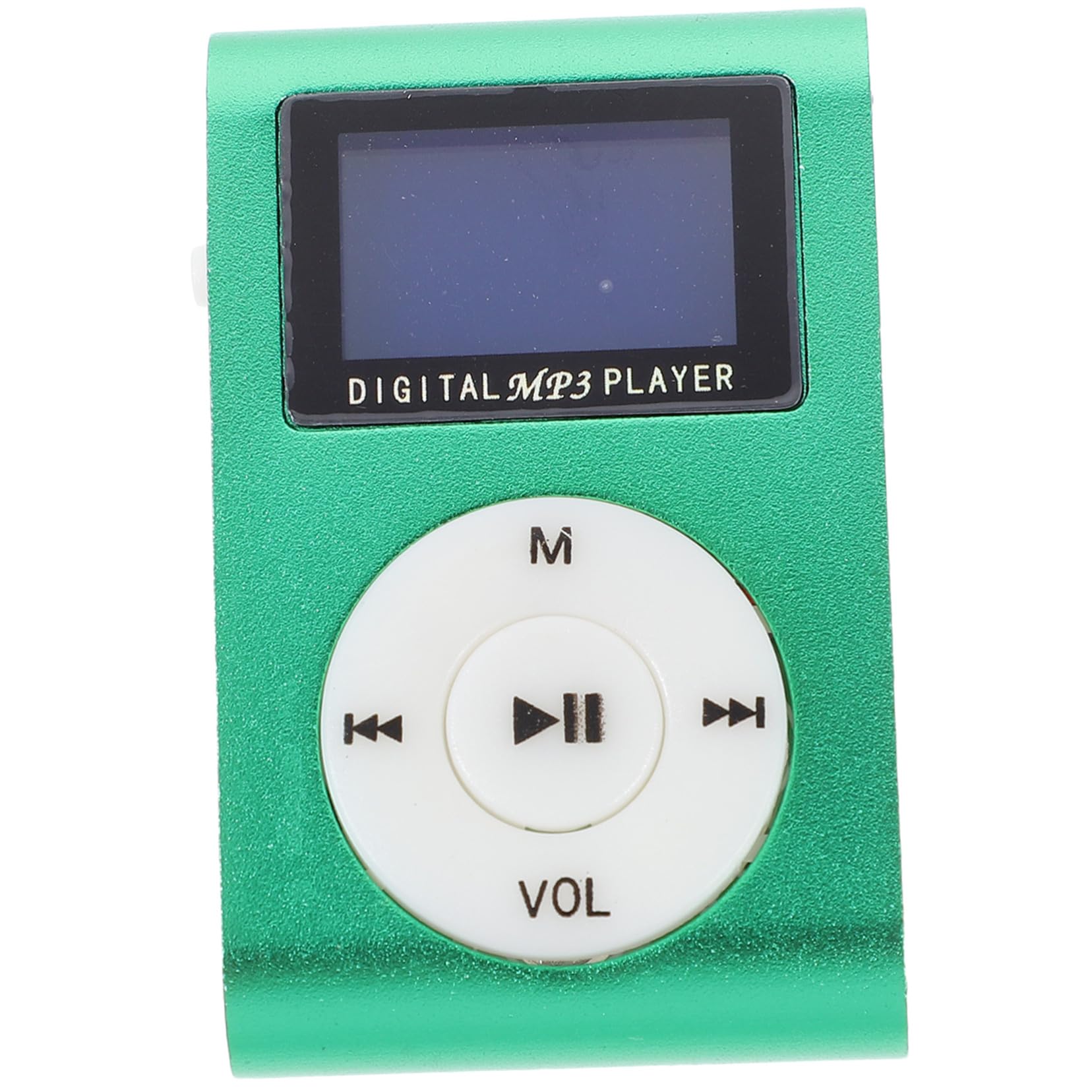 Mini USB Player with LCD Screen Portable Compact Aluminum Alloy Music Player Built Rechargeable Battery Supports Card Lightweight