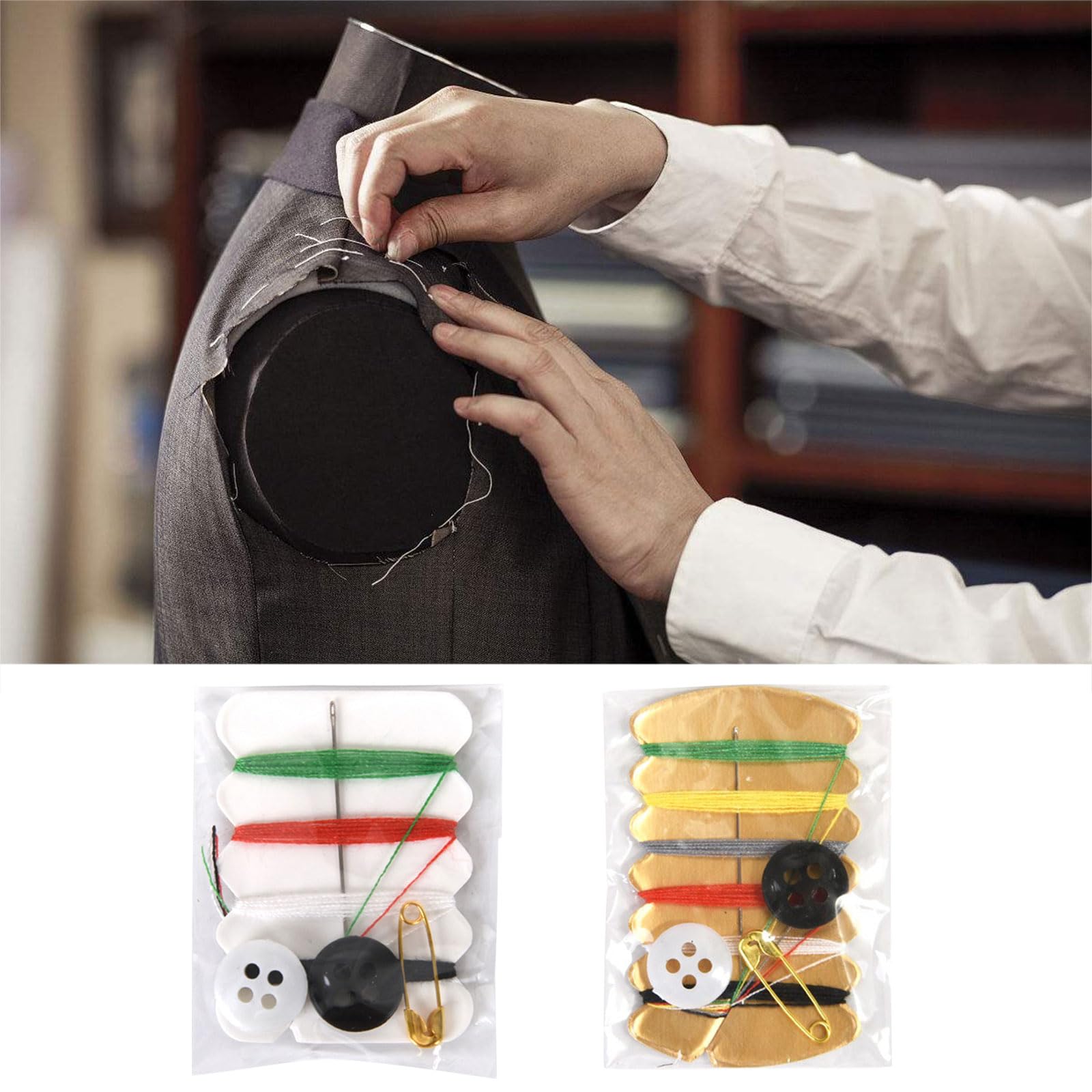 Kit De Couture De Voyage - 20 Boîtes Avec Aiguilles, Fils Colorés, Boutons Et épingles - Réparation Vêtements Facile