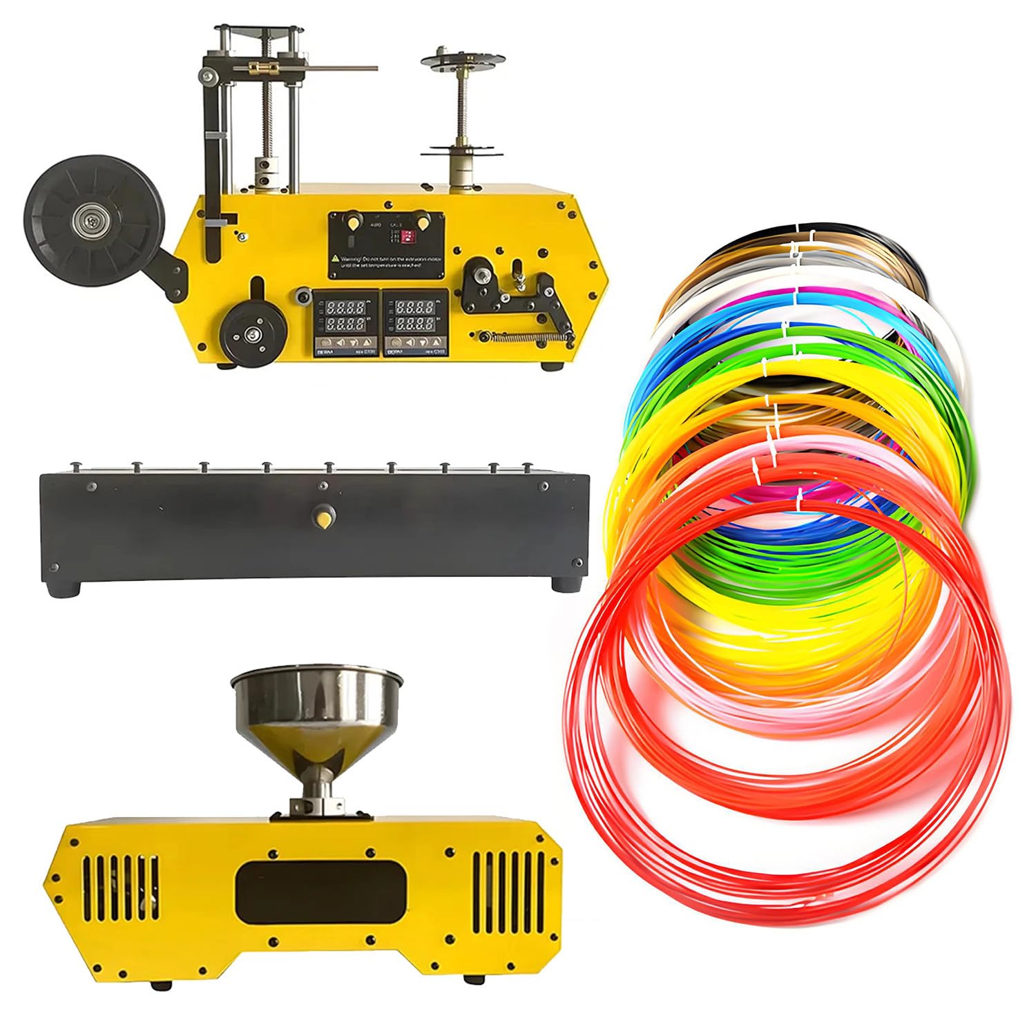 3D-Drucker-Filament-Recycler, verstellbarer Durchmesser, Extrusion mit Wicklung für Heimwerker und professionellen Einsatz